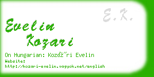 evelin kozari business card